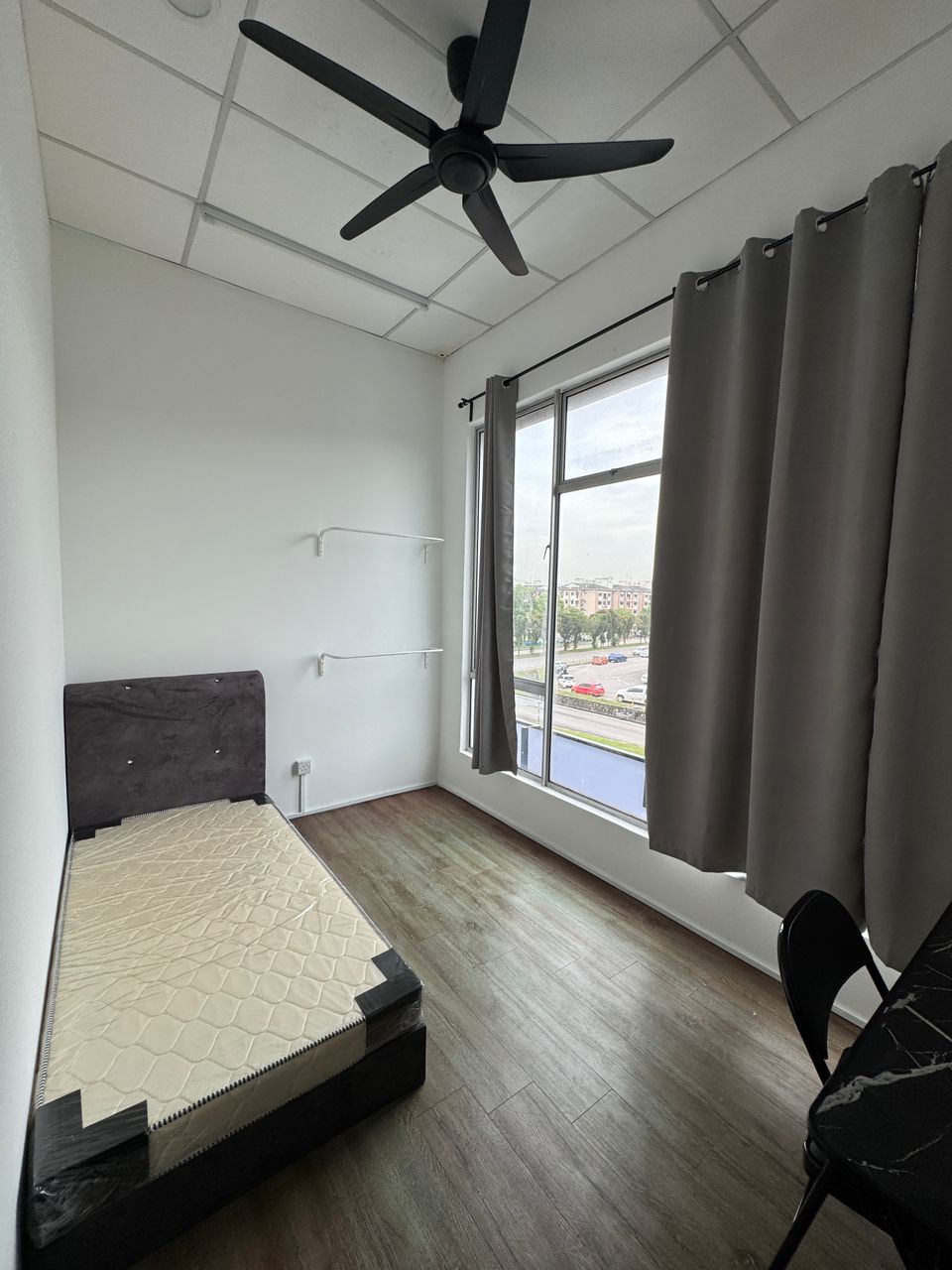 Cozy bedroom with study desk